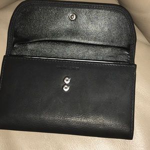 Black leather wallet